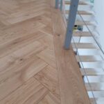 Dub herringbone-stromček parkety v povrchovej úprave prírodný olej, bez kartáča, 4V hrany
