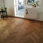 Dub Herringbone formát 15x130x500mm, prírodný olej OSMO, jemný kartáč, vhodné na podlahové kúrenie