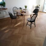 Dub Herringbone formát 15x130x500mm, prírodný olej OSMO, jemný kartáč, vhodné na podlahové kúrenie